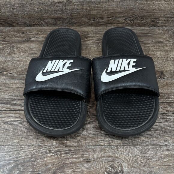 Nike Benassi JDI Slide Shoes Men\'s 13 Black Sandals Comfort Pool 343880-090 main image 4